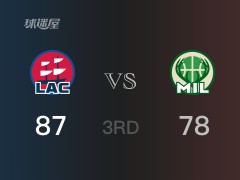 NBA常規(guī)賽：三節(jié)數(shù)據(jù)，快船以87-78領(lǐng)先雄鹿，小莫里斯16分4籃板2助攻