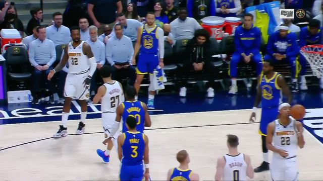 【2023年02月03日】NBA常规赛:勇士vs掘金第1节英文原声回放