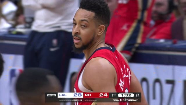 【2023年02月05日】NBA常规赛:湖人vs鹈鹕第1节英文原声回放