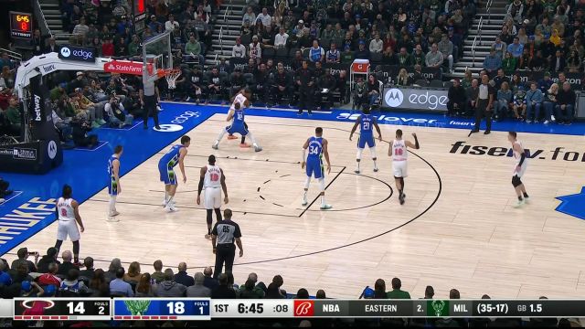【2023年02月05日 热火vs雄鹿集锦】大洛巴掌大帽扇飞马丁 艾伦传球篮下字母哥旱地拔葱双手扣篮