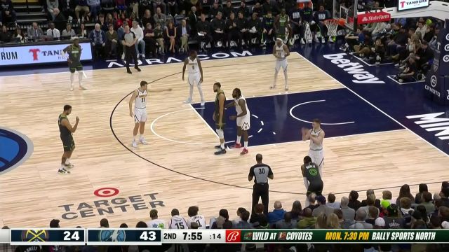 【2023年02月06日】NBA常規(guī)賽：掘金vs森林狼第2節(jié)中文解說回放