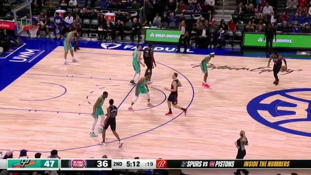 【2023年02月11日】NBA常規(guī)賽：馬刺vs活塞第2節(jié) 英文解說回放