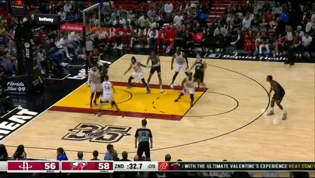 【2023年02月11日】NBA常规赛:火箭vs热火第2节英文原声回放