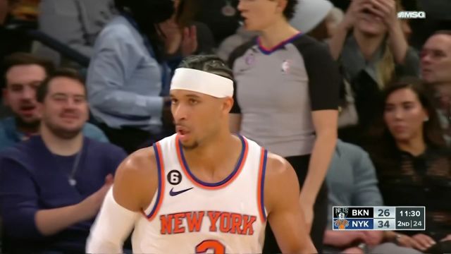 【2023年02月14日 篮网vs尼克斯集锦】进攻行云流水！哈特风驰电掣杀入禁区抬手上篮打进