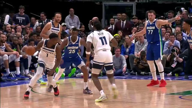 【2023年02月14日 森林狼vs独行侠集锦】爱德华兹直杀内线 一脚油门霸气上篮