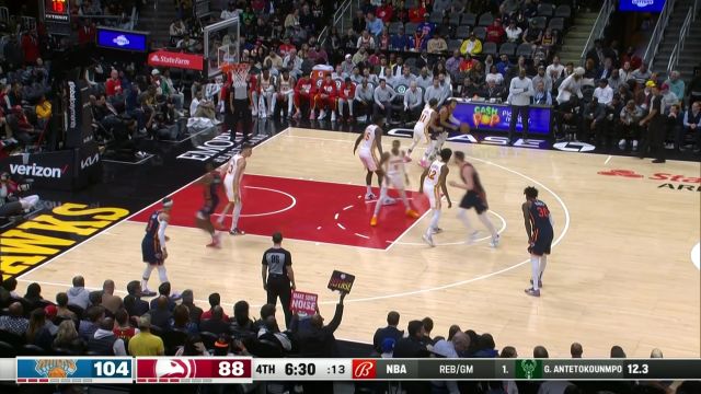 【2023年02月16日 尼克斯vs老鹰集锦】一切尽在掌握!布伦森杀入篮下脑后传球哈特飙进空位三分