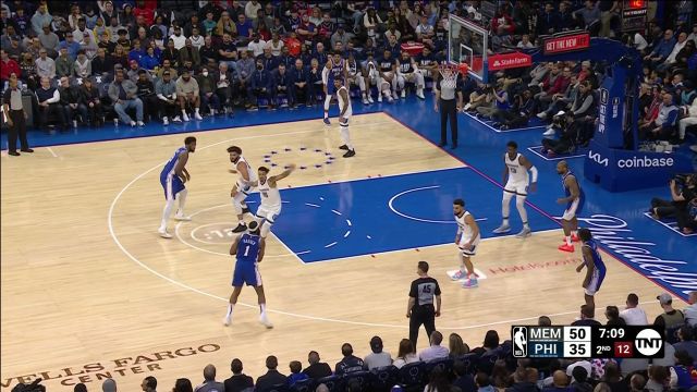 【2023年02月24日 灰熊vs76人集锦】3J迎面大帽扇懵恩比德 罗迪反击暴扣炸裂全场