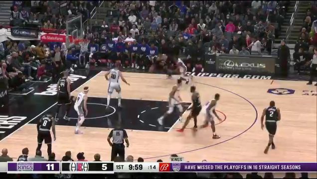 【2023年02月25日】NBA常規(guī)賽:國王vs快船第1節(jié)英文原聲回放
