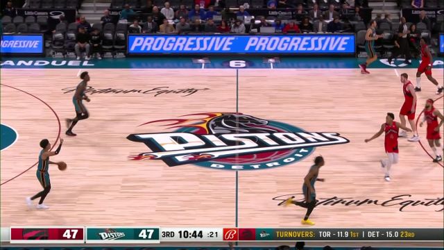 【2023年02月26日】NBA常規(guī)賽：猛龍vs活塞第3節(jié)英文原聲回放