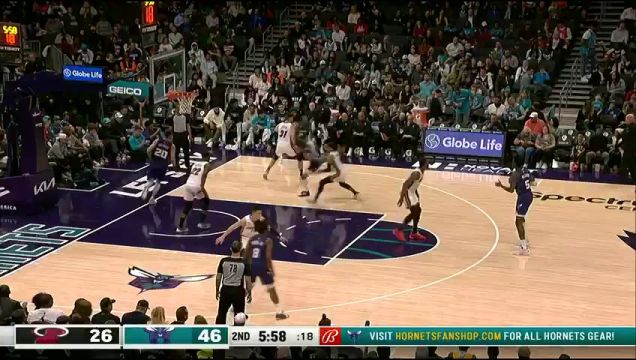 【2023年02月26日】NBA常規(guī)賽：熱火VS黃蜂第2節(jié)英文原聲回放