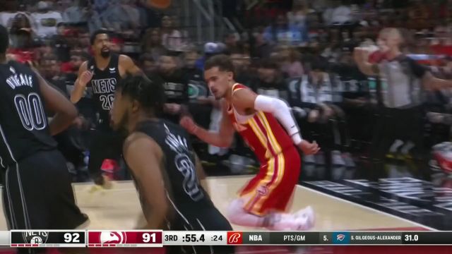 【2023年02月27日 篮网vs老鹰集锦】如秋风一样扫入禁区!特雷杨勇闯龙潭飞身上篮