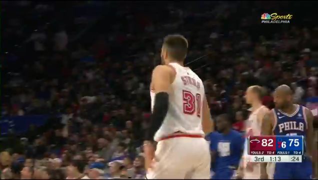 【2023年02月28日】NBA常規(guī)賽：熱火vs76人第3節(jié)英文原聲回放