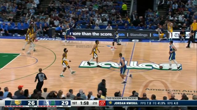【2023年03月01日】NBA常規(guī)賽：步行者vs獨行俠第1節(jié)英文原聲回放