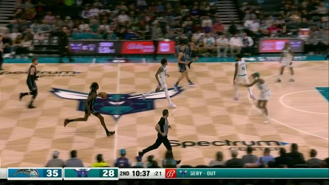 【2023年03月04日】NBA常規(guī)賽：魔術(shù)vs黃蜂第2節(jié)英文原聲回放