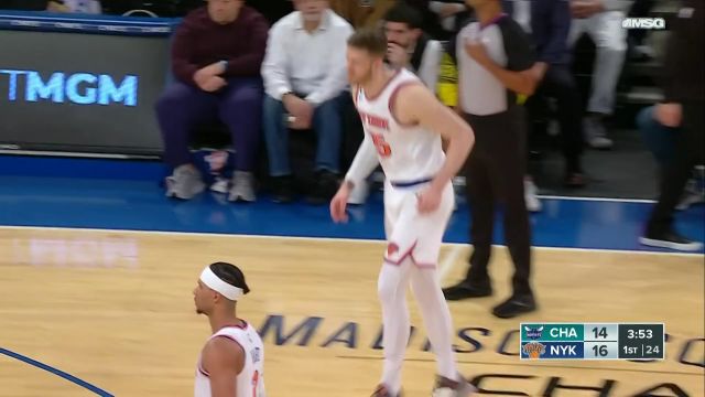 【2023年03月08日】 NBA常規(guī)賽：黃蜂vs尼克斯第1節(jié)英文原聲回放