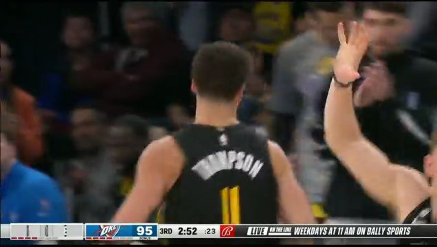 【2023年03月08日】NBA常規(guī)賽：勇士vs雷霆第3節(jié)中文解說回放