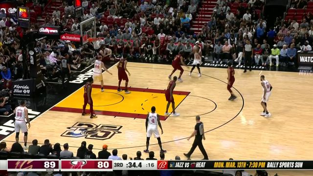 【2023年03月11日 骑士vs热火集锦】一个字就是硬 巴特勒内外开花连得5分