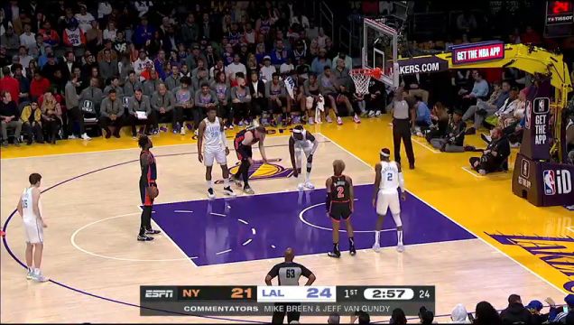 【2023年03月13日】NBA常規(guī)賽：尼克斯vs湖人第1節(jié)中文解說回放
