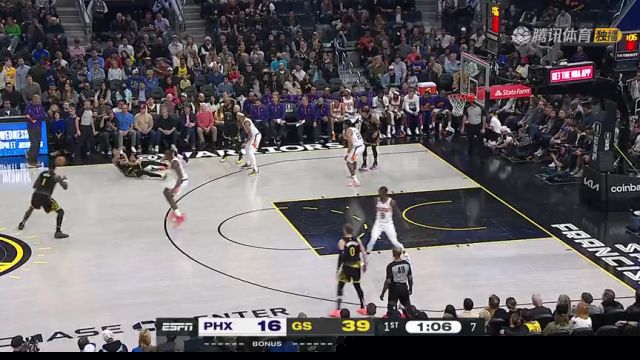 【2023年03月14日】NBA常規(guī)賽：太陽vs勇士第1節(jié)英文原聲回放