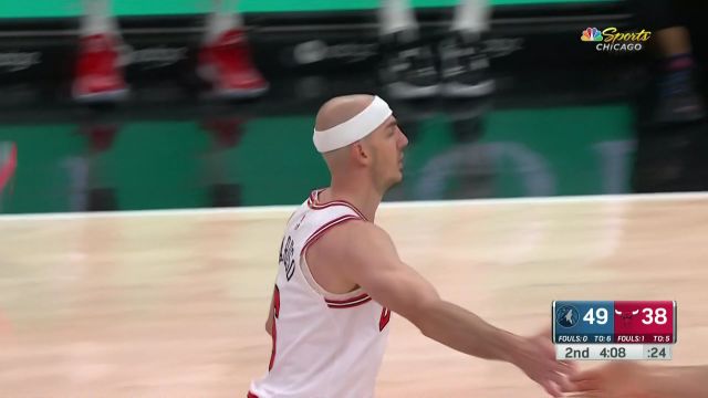 【2023年03月18日 森林狼vs公牛集锦】秃曼巴不只会扣篮 卡鲁索妙传武切维奇篮下轻松吃饼
