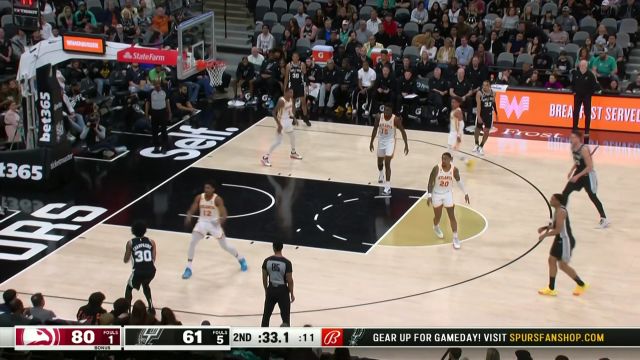 【2023年03月20日 老鹰vs马刺集锦】老鹰118-126马刺 两大新星各砍29分完成24分逆转