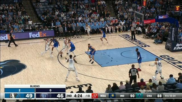 【2023年03月21日】NBA常規(guī)賽：獨行俠vs灰熊第2節(jié)中文解說回放