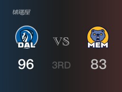 NBA常規(guī)賽：三節(jié)數(shù)據(jù)，獨行俠以96-83領(lǐng)先灰熊，歐文28分3籃板