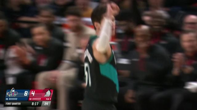 【2023年03月28日 鵜鶘vs開拓者集錦】試試手感先！利特爾分球阿奇迪科諾三分一箭穿心