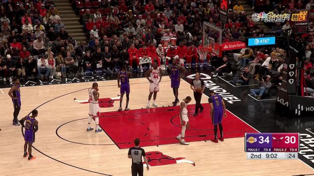 【2023年03月30日】NBA常規(guī)賽：湖人vs公牛第2節(jié)中文解說回放