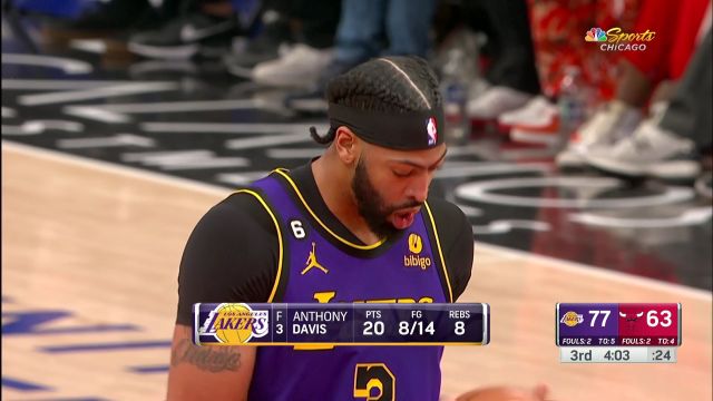 【2023年03月30日】NBA常規(guī)賽：湖人vs公牛第3節(jié)英文原聲回放