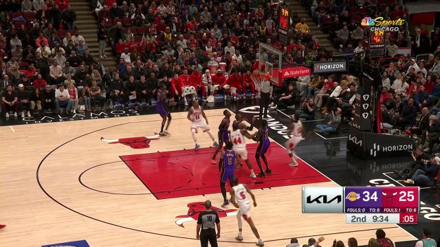 【2023年03月30日】NBA常規(guī)賽：湖人vs公牛第2節(jié)英文原聲回放