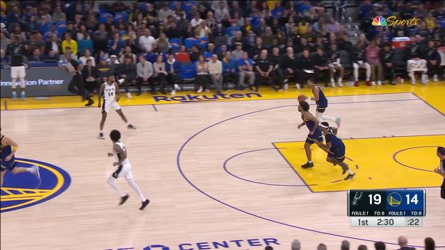 【2023年04月01日】 NBA常規(guī)賽：馬刺vs勇士第1節(jié)中文解說(shuō)回放