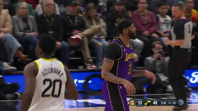 【2023年04月05日】NBA常規(guī)賽：湖人vs爵士第2節(jié)英文原聲回放