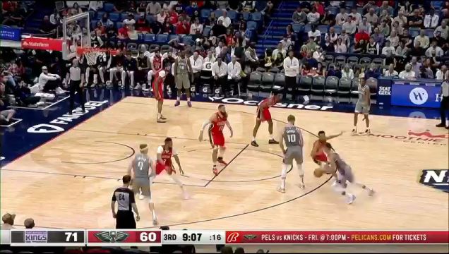 【2023年04月05日】NBA常規(guī)賽:國王vs鵜鶘第3節(jié) 英文解說回放