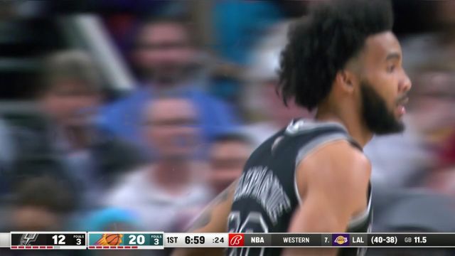 【2023年04月05日】NBA常規(guī)賽：馬刺vs太陽第1節(jié)英文原聲回放