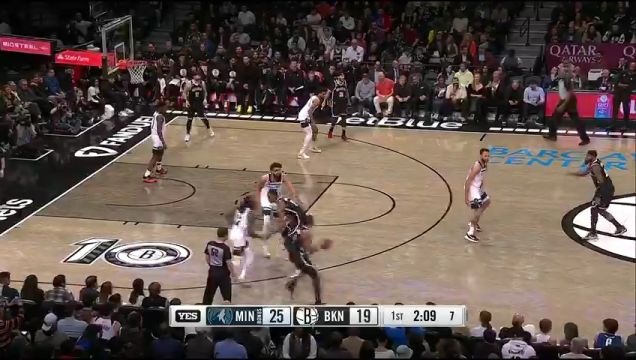 【2023年04月05日】NBA常规赛:森林狼vs篮网第1节 英文解说回放