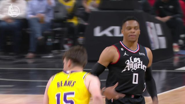 【2023年04月06日】NBA常規(guī)賽：湖人vs快船第1節(jié)英文原聲回放