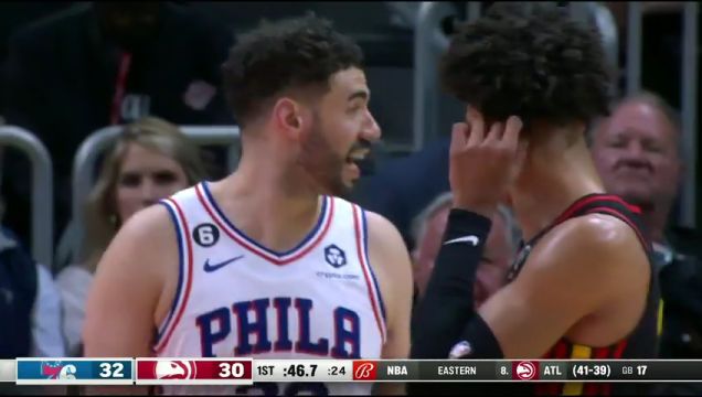 【2023年04月08日】NBA常規(guī)賽:76人vs老鷹第1節(jié)中文解說回放