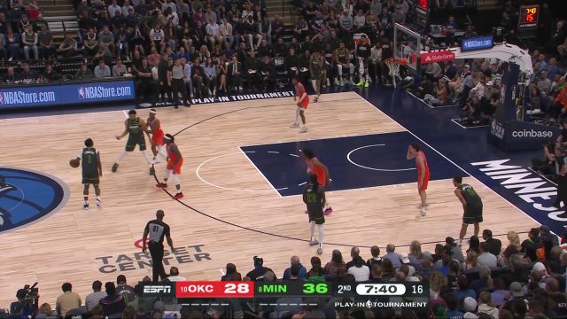 【2023年04月15日】NBA常規(guī)賽：雷霆vs森林狼第2節(jié)英文原聲回放