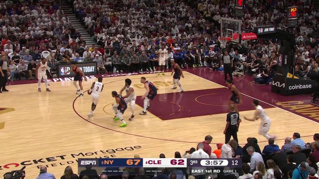 【2023年04月16日】NBA東部首輪G1:尼克斯vs騎士第3節(jié)英文原聲回放