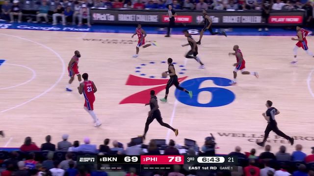 【2023年04月16日 籃網(wǎng)vs76人集錦】空中連線終于來了！克拉克斯頓接丁威迪妙傳空接吃餅?zāi)孟?分