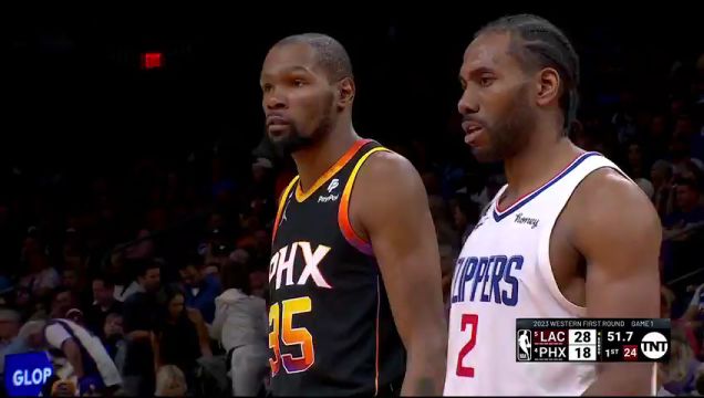 【2023年04月17日】NBA西部首輪G1:快船vs太陽第1節(jié)英文原聲回放