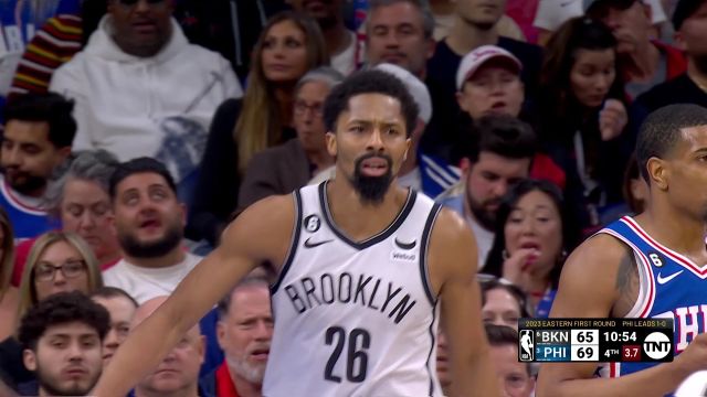 【2023年04月18日 籃網(wǎng)vs76人集錦】該我上場表演了 丁威迪里突外投連拿五分
