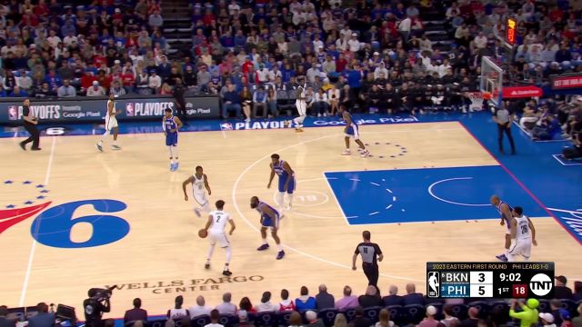 【2023年04月18日 籃網(wǎng)vs76人集錦】無愧第一神射手 黃忠卡梅隆-約翰遜神兵天降半場砍下22分