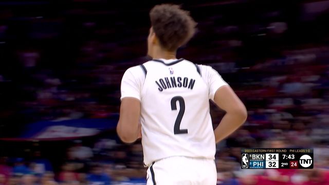 【2023年04月18日 籃網(wǎng)vs76人集錦】籃筐猶如大海一般 卡梅隆-約翰遜連拿五分扛起進攻大旗