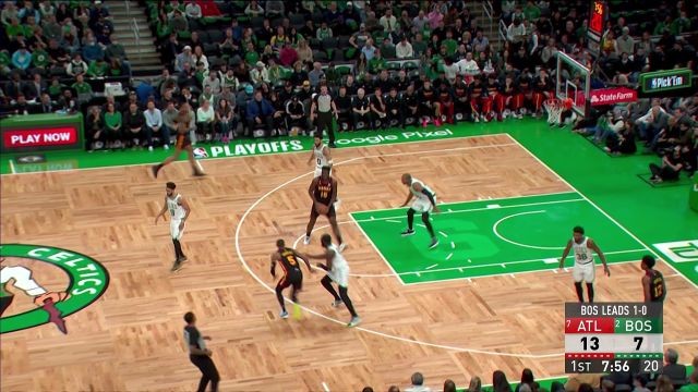 【2023年04月19日 老鷹vs凱爾特人集錦】小手一遞送出助攻 特雷楊連線卡佩拉空接暴扣得手