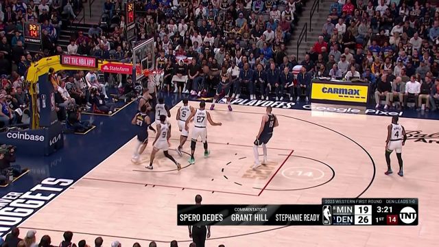 【2023年04月20日】NBA西部首輪G2:森林狼vs掘金第1節(jié)英文原聲回放