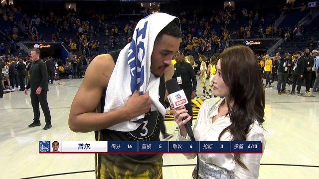 【2023年04月21日 國王vs勇士集錦】孟超賽后采訪普爾：