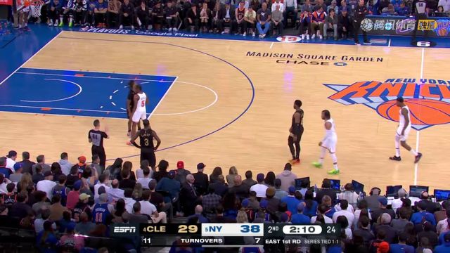 【2023年04月22日】NBA东部首轮G3：骑士vs尼克斯第2节中文解说回放
