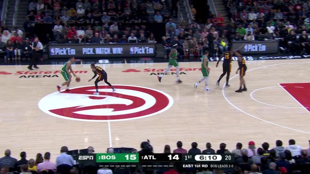 【2023年04月22日】NBA东部首轮G3:凯尔特人vs老鹰第1节中文解说回放